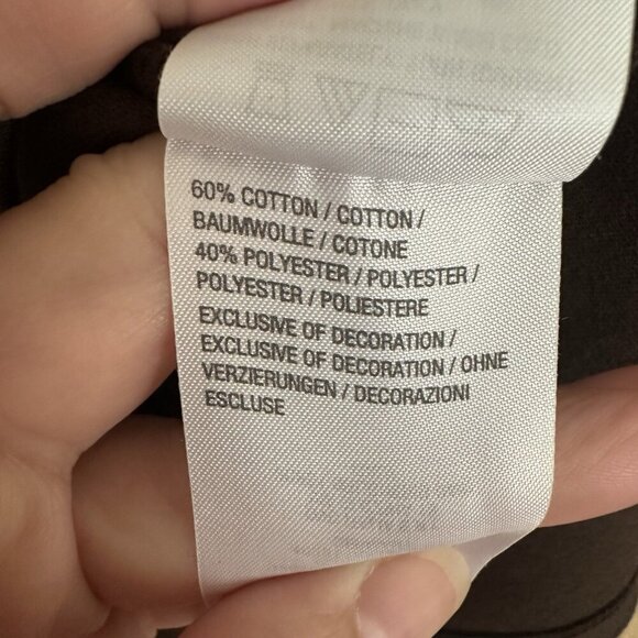 Quacker Factory Embroidered Fall Top Women XL Leaf 3/4 Sleeve Vneck Brown Embell - Picture 7 of 7